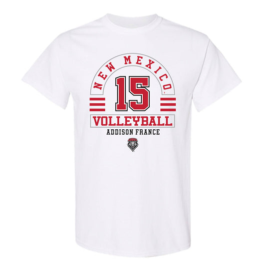 New Mexico - NCAA Women's Volleyball : Addison France - Classic Fashion Shersey T-Shirt-0