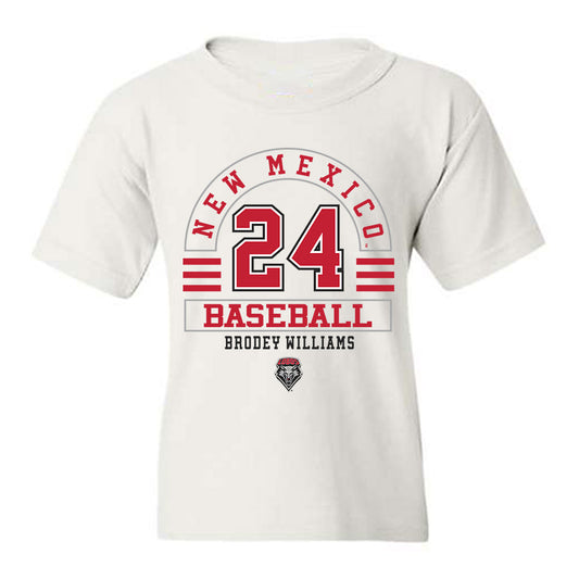New Mexico - NCAA Baseball : Brodey Williams - Classic Fashion Shersey Youth T-Shirt-0