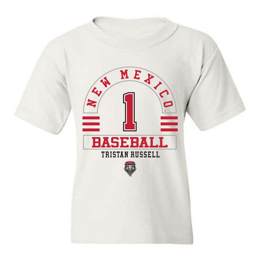 New Mexico - NCAA Baseball : Tristan Russell - Classic Fashion Shersey Youth T-Shirt-0