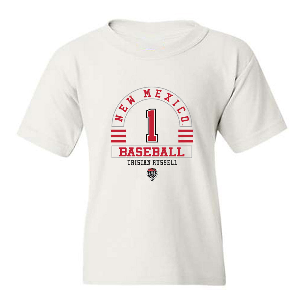 New Mexico - NCAA Baseball : Tristan Russell - Classic Fashion Shersey Youth T-Shirt-0