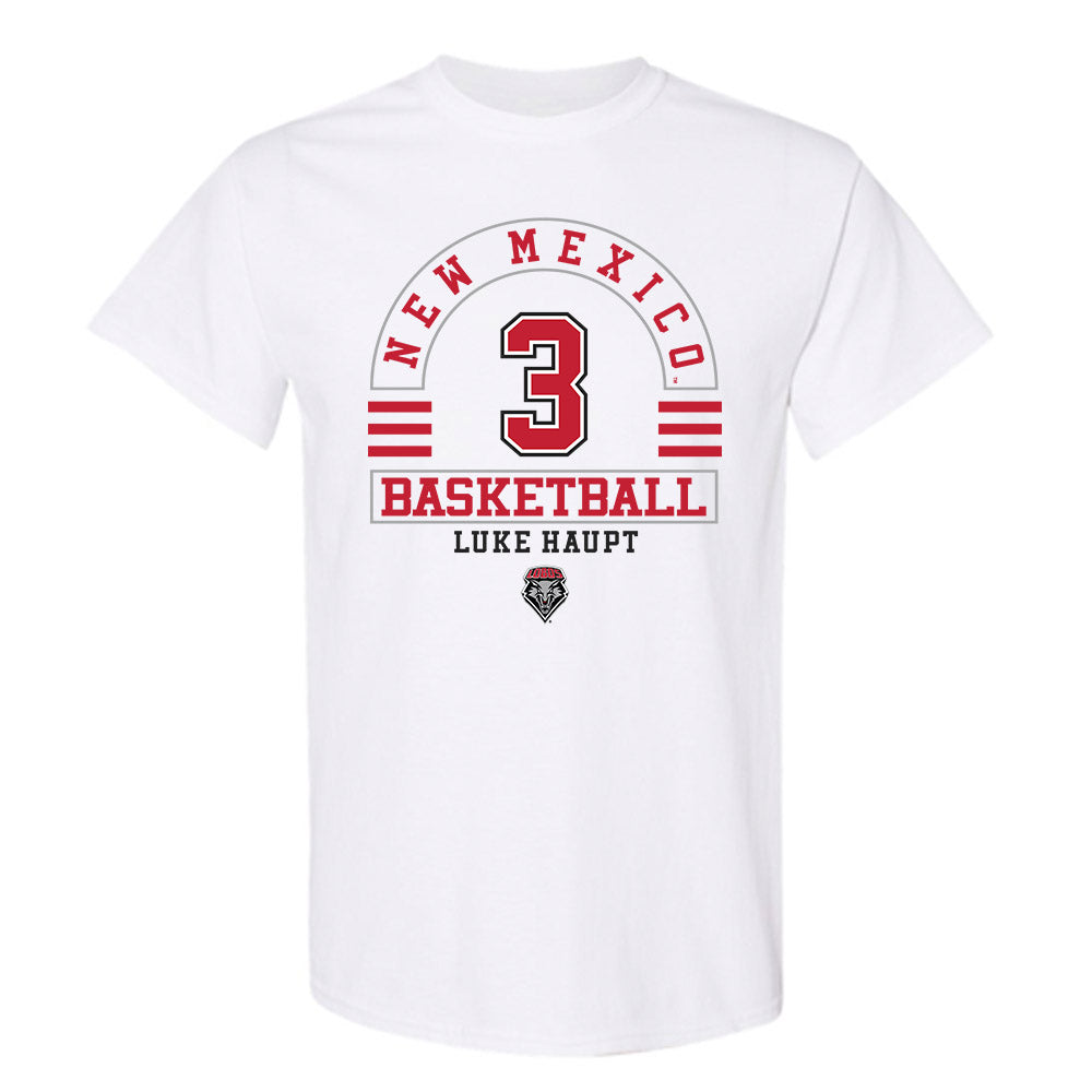 New Mexico - NCAA Men's Basketball : Luke Haupt - Classic Fashion Shersey T-Shirt-0