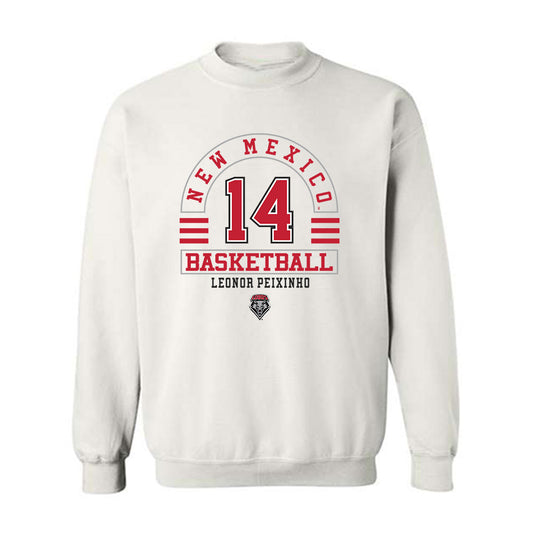 New Mexico - NCAA Women's Basketball : Leonor Peixinho - Classic Fashion Shersey Crewneck Sweatshirt-0