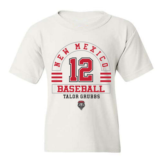New Mexico - NCAA Baseball : Talor Grubbs - Classic Fashion Shersey Youth T-Shirt-0