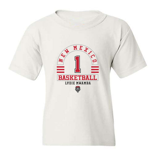 New Mexico - NCAA Women's Basketball : Lydie Mwamba - Classic Fashion Shersey Youth T-Shirt-0