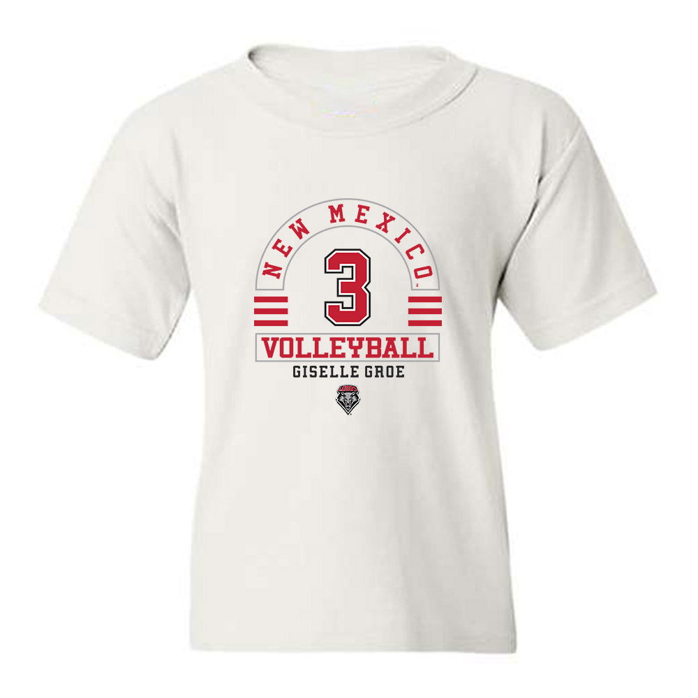 New Mexico - NCAA Women's Volleyball : Giselle Groe - Classic Fashion Shersey Youth T-Shirt-0