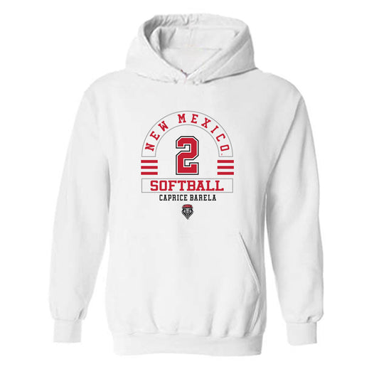 New Mexico - NCAA Softball : Caprice Barela - Classic Fashion Shersey Hooded Sweatshirt-0