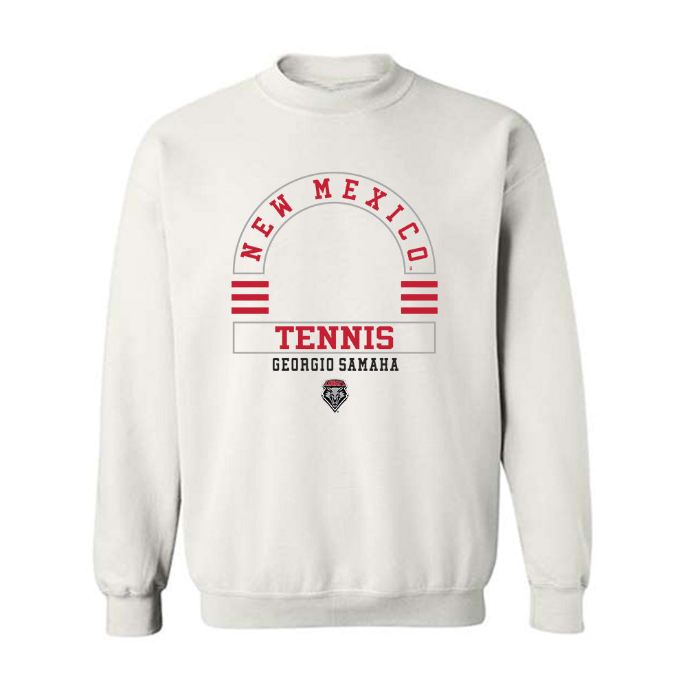 New Mexico - NCAA Men's Tennis : Georgio Samaha - Classic Fashion Shersey Crewneck Sweatshirt-0