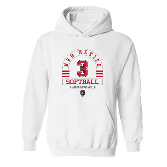 New Mexico - NCAA Softball : Caitlin Benningfield - Classic Fashion Shersey Hooded Sweatshirt-0
