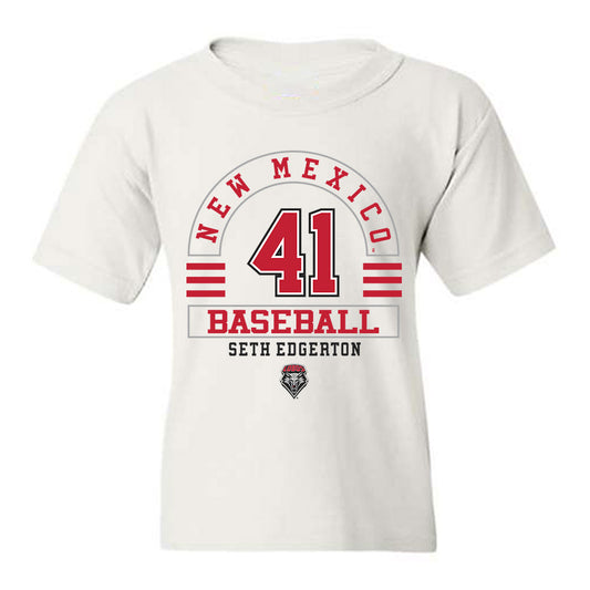 New Mexico - NCAA Baseball : Seth Edgerton - Classic Fashion Shersey Youth T-Shirt-0