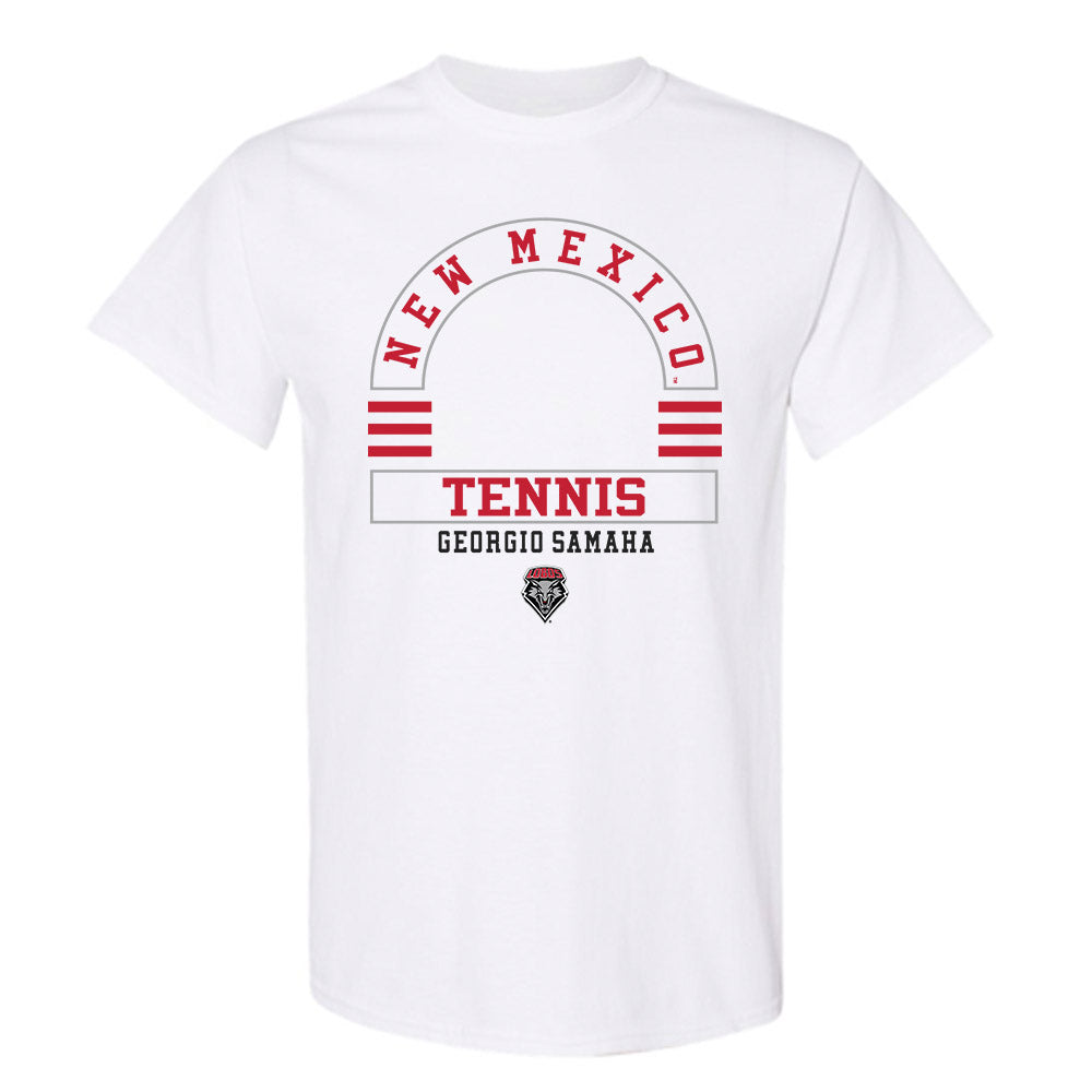 New Mexico - NCAA Men's Tennis : Georgio Samaha - Classic Fashion Shersey T-Shirt-0