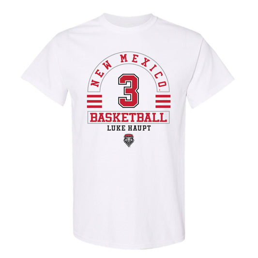 New Mexico - NCAA Men's Basketball : Luke Haupt - Classic Fashion Shersey T-Shirt-0