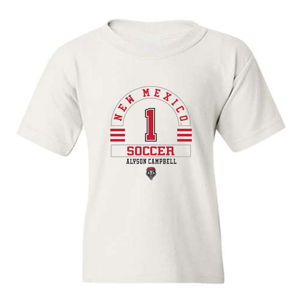 New Mexico - NCAA Women's Soccer : Alyson Campbell - Classic Fashion Shersey Youth T-Shirt-0