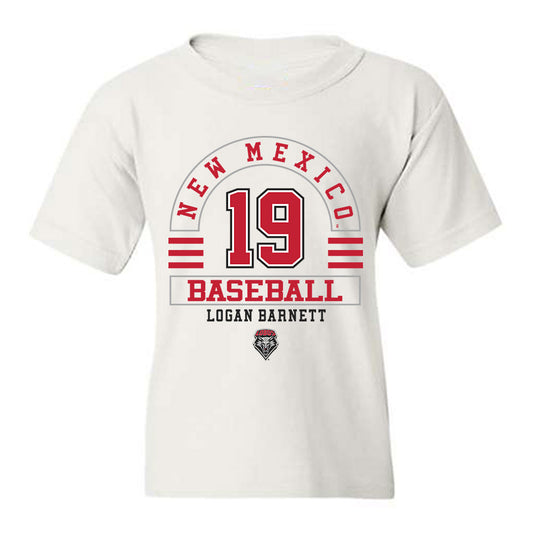 New Mexico - NCAA Baseball : Logan Barnett - Classic Fashion Shersey Youth T-Shirt-0