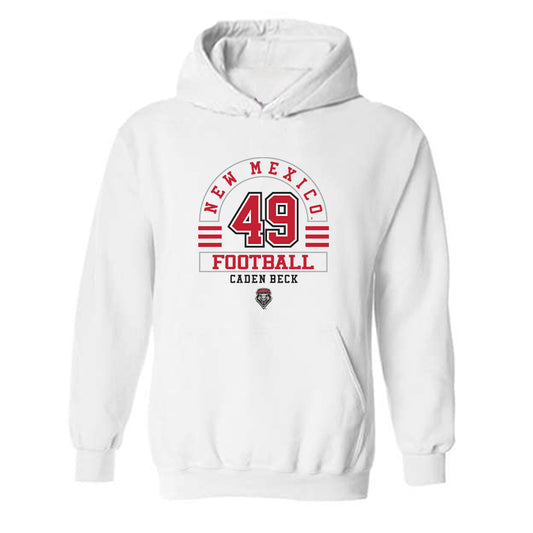New Mexico - NCAA Football : Caden Beck - Classic Fashion Shersey Hooded Sweatshirt-0