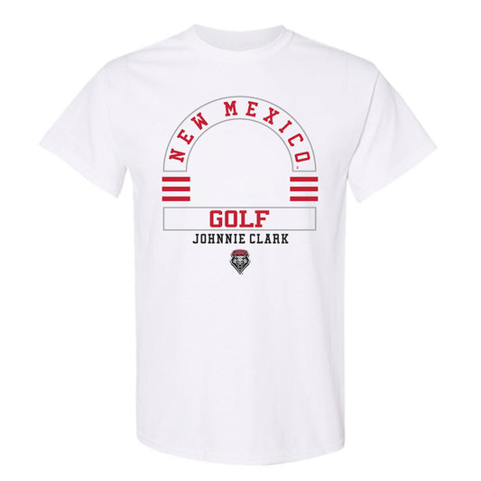 New Mexico - NCAA Men's Golf : Johnnie Clark - Classic Fashion Shersey T-Shirt-0