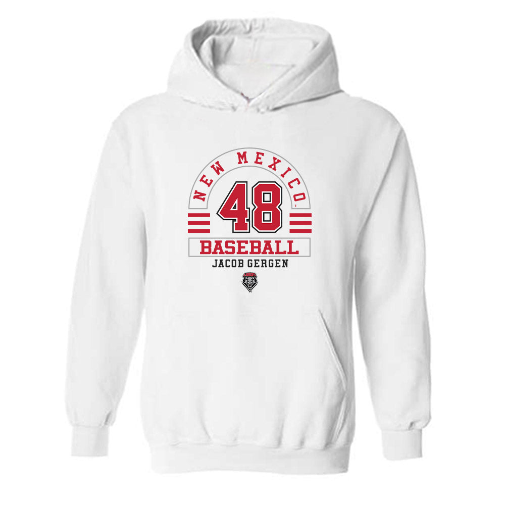 New Mexico - NCAA Baseball : Jacob Gergen - Classic Fashion Shersey Hooded Sweatshirt-0