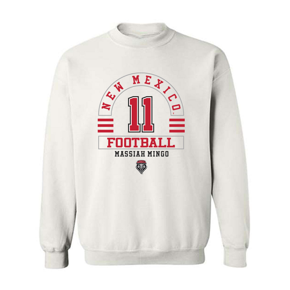 New Mexico - NCAA Football : Massiah Mingo - Classic Fashion Shersey Crewneck Sweatshirt-0