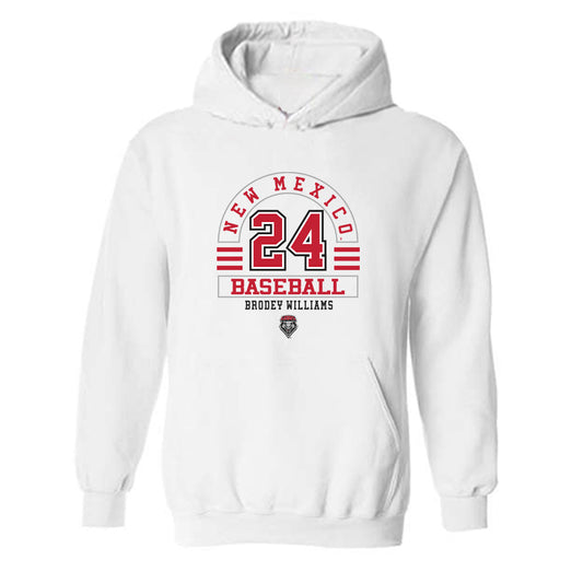 New Mexico - NCAA Baseball : Brodey Williams - Classic Fashion Shersey Hooded Sweatshirt-0