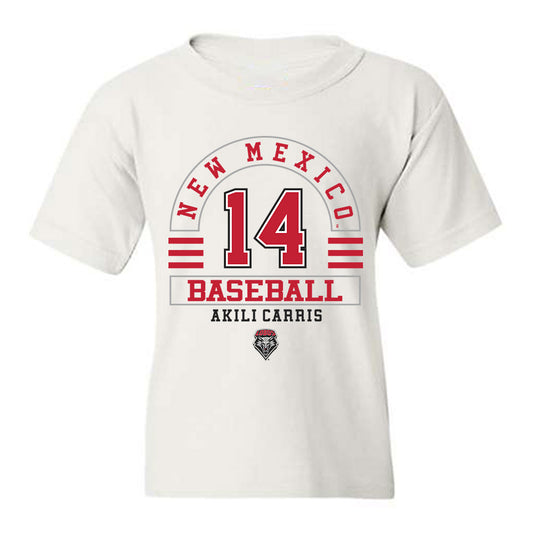 New Mexico - NCAA Baseball : Akili Carris - Classic Fashion Shersey Youth T-Shirt-0