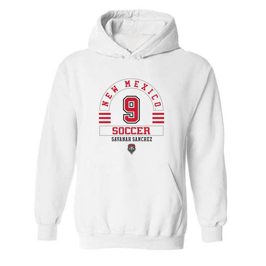 New Mexico - NCAA Women's Soccer : Savanah Sanchez - Classic Fashion Shersey Hooded Sweatshirt-0