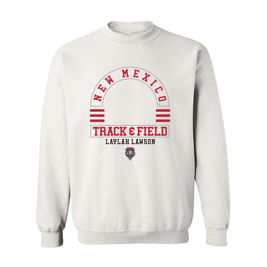 New Mexico - NCAA Women's Track & Field : Laylah Lawson - Classic Fashion Shersey Crewneck Sweatshirt-0