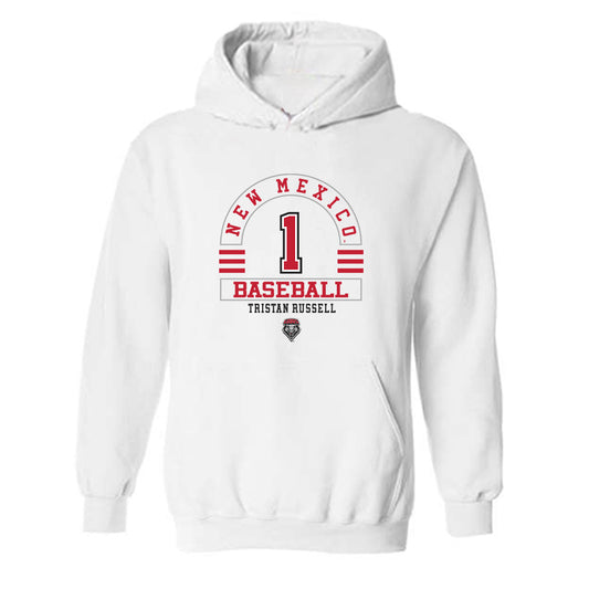 New Mexico - NCAA Baseball : Tristan Russell - Classic Fashion Shersey Hooded Sweatshirt-0