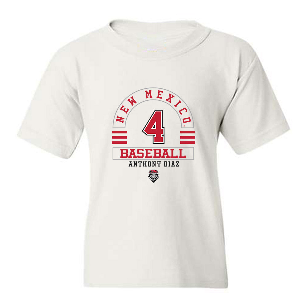 New Mexico - NCAA Baseball : Anthony Diaz - Classic Fashion Shersey Youth T-Shirt-0