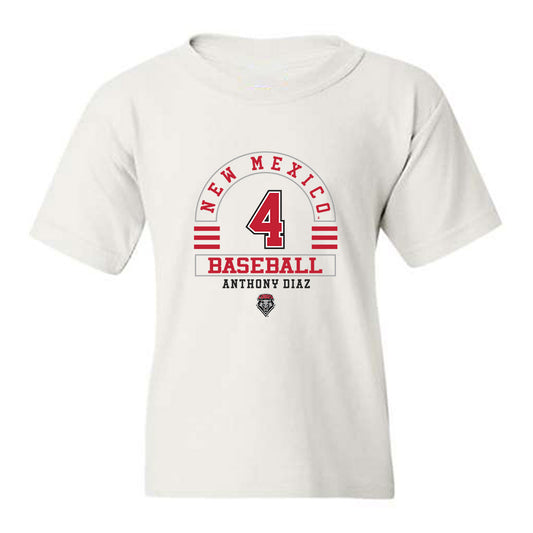 New Mexico - NCAA Baseball : Anthony Diaz - Classic Fashion Shersey Youth T-Shirt-0