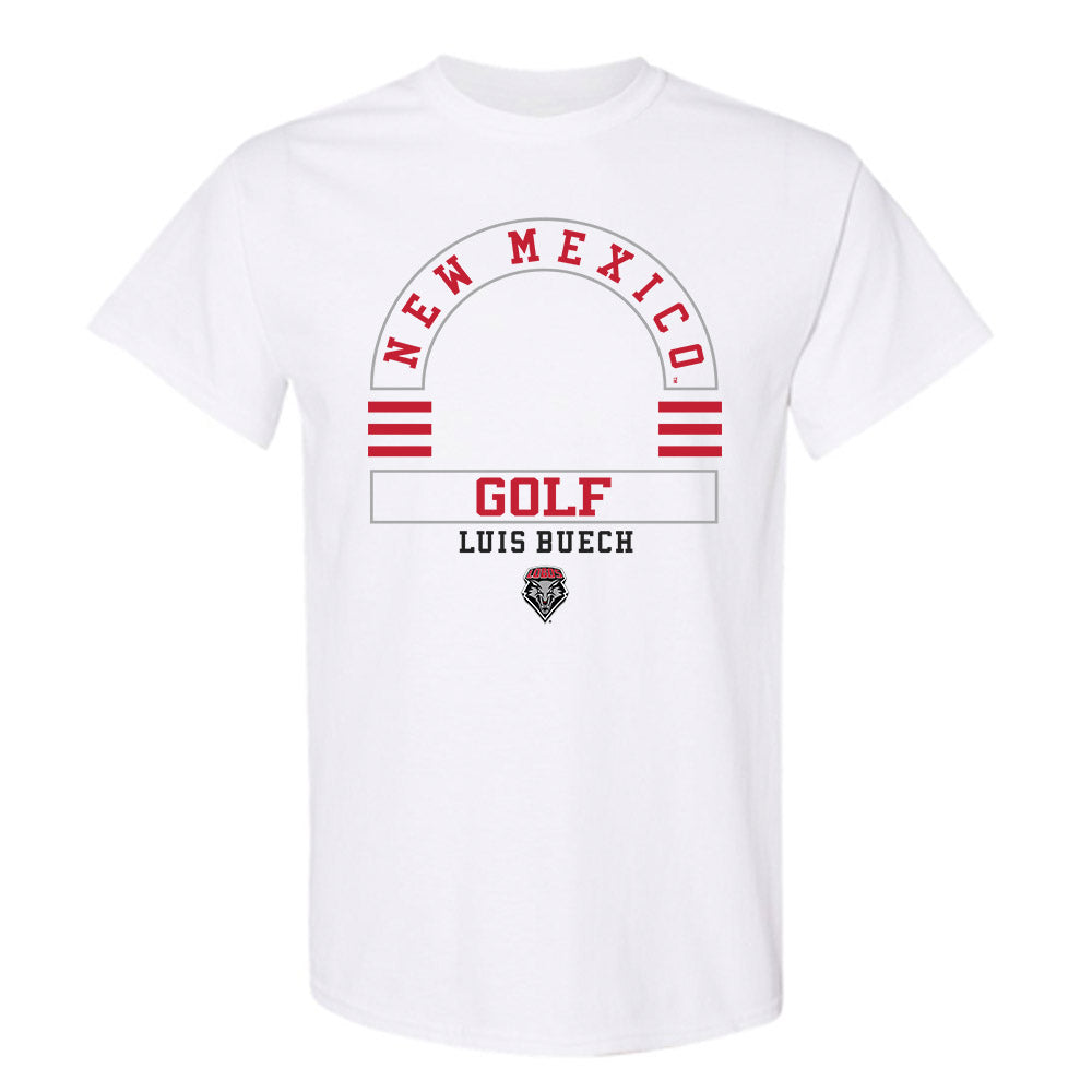 New Mexico - NCAA Men's Golf : Luis Buech - Classic Fashion Shersey T-Shirt-0