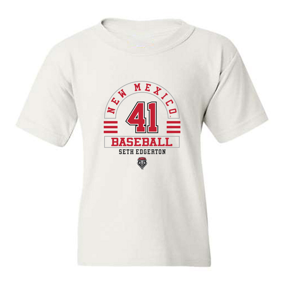 New Mexico - NCAA Baseball : Seth Edgerton - Classic Fashion Shersey Youth T-Shirt-0