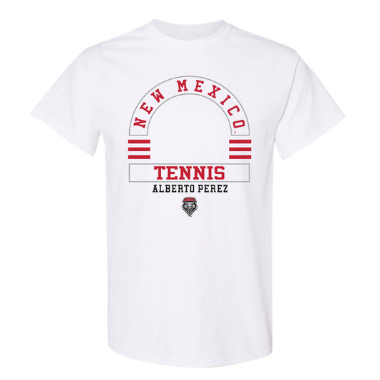 New Mexico - NCAA Men's Tennis : Alberto Perez - Classic Fashion Shersey T-Shirt-0