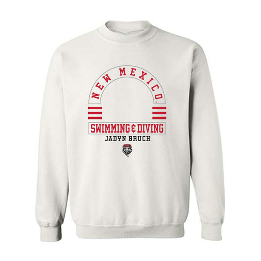 New Mexico - NCAA Women's Swimming & Diving : Jadyn Bruch - Classic Fashion Shersey Crewneck Sweatshirt-0