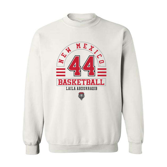 New Mexico - NCAA Women's Basketball : Laila Abdurraqib - Classic Fashion Shersey Crewneck Sweatshirt-0