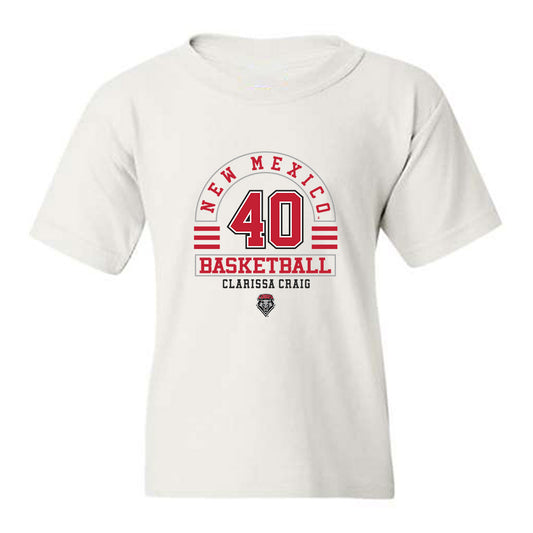 New Mexico - NCAA Women's Basketball : Clarissa Craig - Classic Fashion Shersey Youth T-Shirt-0