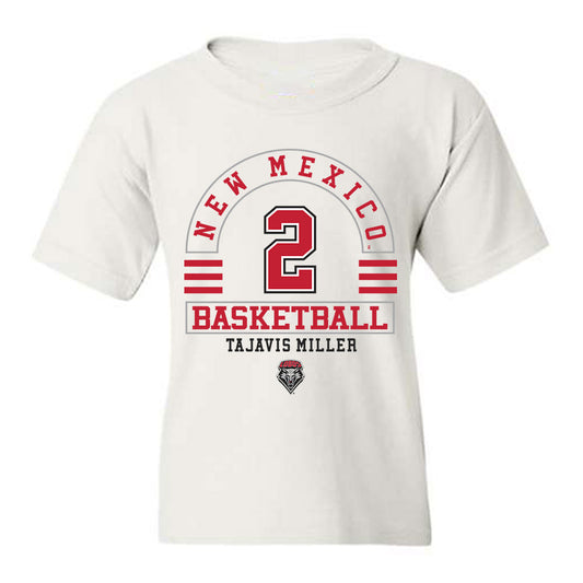 New Mexico - NCAA Men's Basketball : Tajavis Miller - Classic Fashion Shersey Youth T-Shirt-0