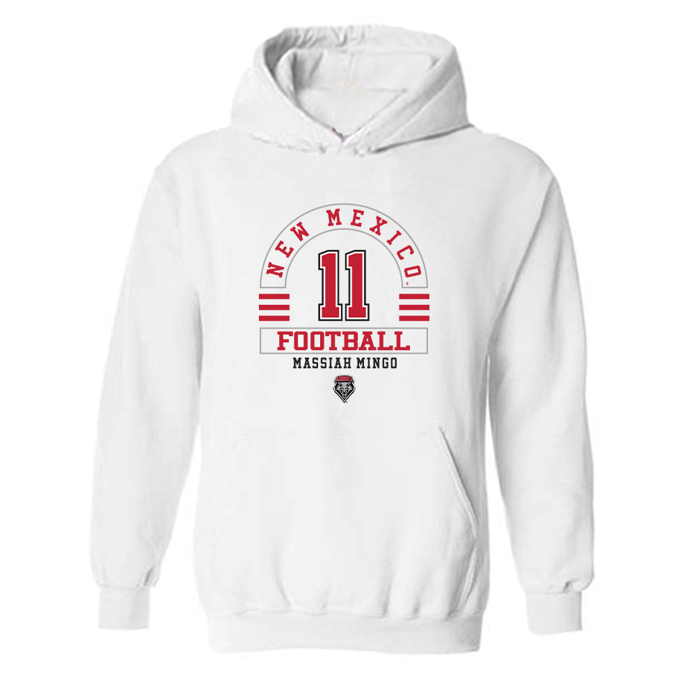 New Mexico - NCAA Football : Massiah Mingo - Classic Fashion Shersey Hooded Sweatshirt-0