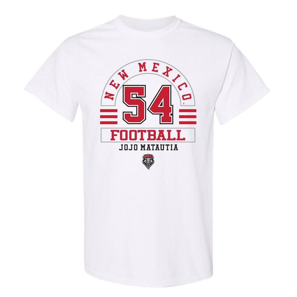 New Mexico - NCAA Football : Jojo Matautia - Classic Fashion Shersey T-Shirt-0