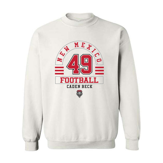 New Mexico - NCAA Football : Caden Beck - Classic Fashion Shersey Crewneck Sweatshirt-0