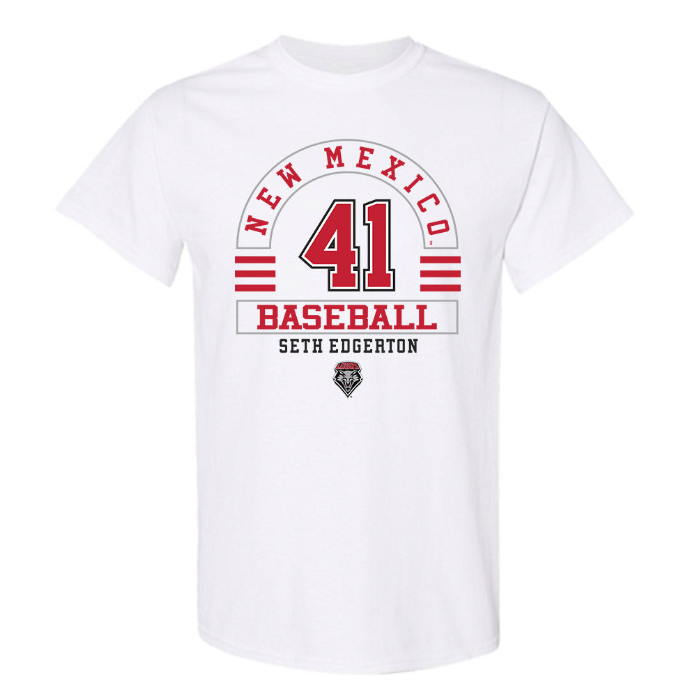 New Mexico - NCAA Baseball : Seth Edgerton - Classic Fashion Shersey T-Shirt-0