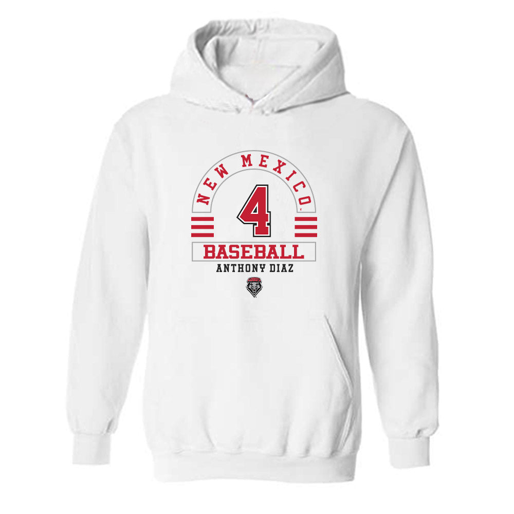 New Mexico - NCAA Baseball : Anthony Diaz - Classic Fashion Shersey Hooded Sweatshirt-0