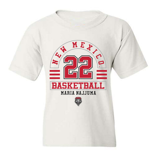 New Mexico - NCAA Women's Basketball : Maria Najjuma - Classic Fashion Shersey Youth T-Shirt-0