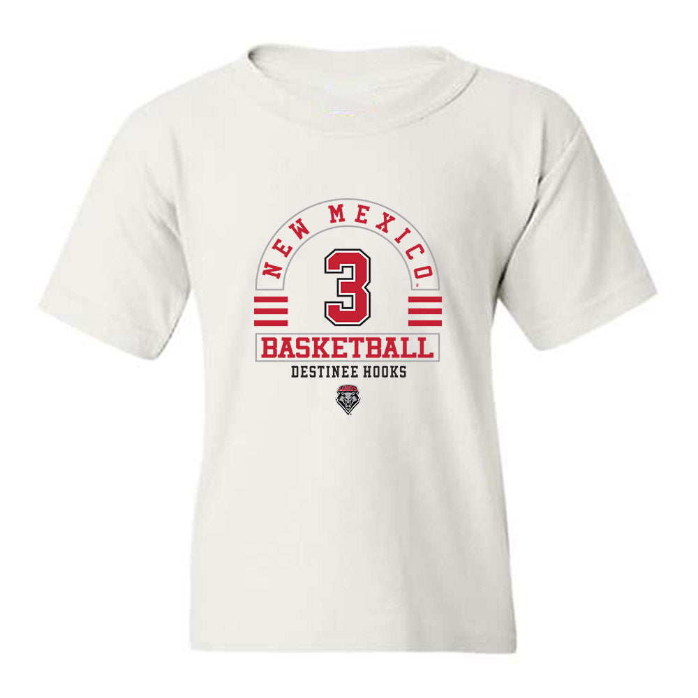 New Mexico - NCAA Women's Basketball : Destinee Hooks - Classic Fashion Shersey Youth T-Shirt-0