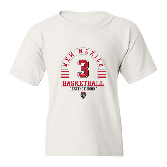 New Mexico - NCAA Women's Basketball : Destinee Hooks - Classic Fashion Shersey Youth T-Shirt-0