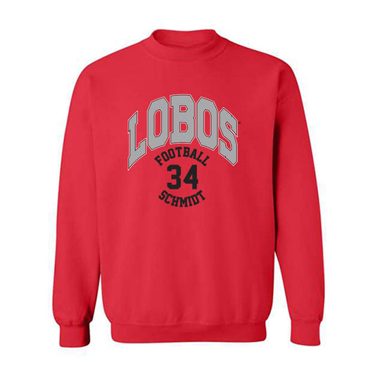 New Mexico - NCAA Football : Broden Schmidt - Classic Fashion Shersey Crewneck Sweatshirt-0
