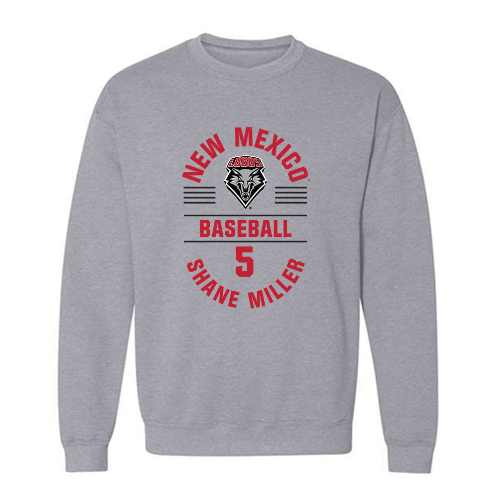 New Mexico - NCAA Baseball : Shane Miller - Classic Fashion Shersey Crewneck Sweatshirt-0
