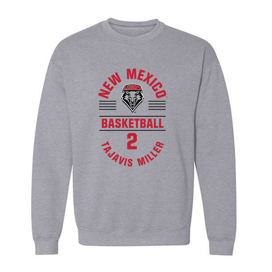 New Mexico - NCAA Men's Basketball : Tajavis Miller - Classic Fashion Shersey Crewneck Sweatshirt-0