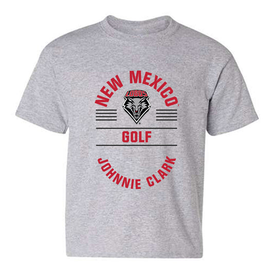 New Mexico - NCAA Men's Golf : Johnnie Clark - Classic Fashion Shersey Youth T-Shirt-0