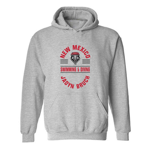 New Mexico - NCAA Women's Swimming & Diving : Jadyn Bruch - Classic Fashion Shersey Hooded Sweatshirt-0