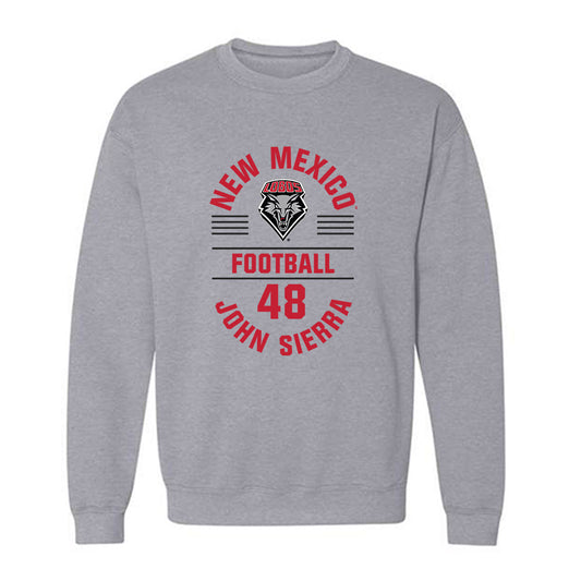 New Mexico - NCAA Football : John Sierra - Classic Fashion Shersey Crewneck Sweatshirt-0