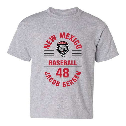 New Mexico - NCAA Baseball : Jacob Gergen - Classic Fashion Shersey Youth T-Shirt-0